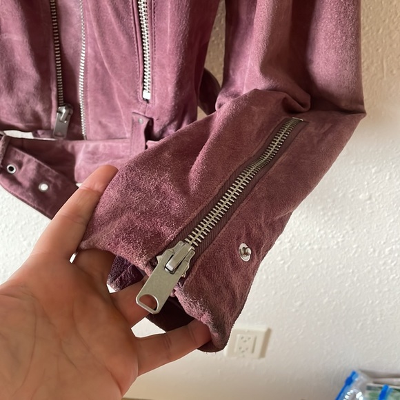 Andrew Marc New York Sabrina Suede Moto Jacket - Picture 10 of 12